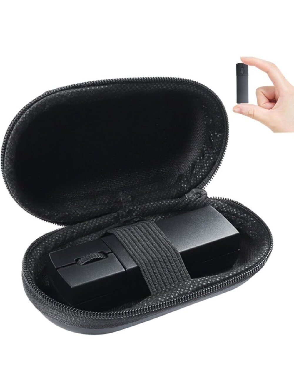 Wireless Mini Finger Mouse - Silent Dual-Mode Bluetooth & 2.4GHz, Ergonomic